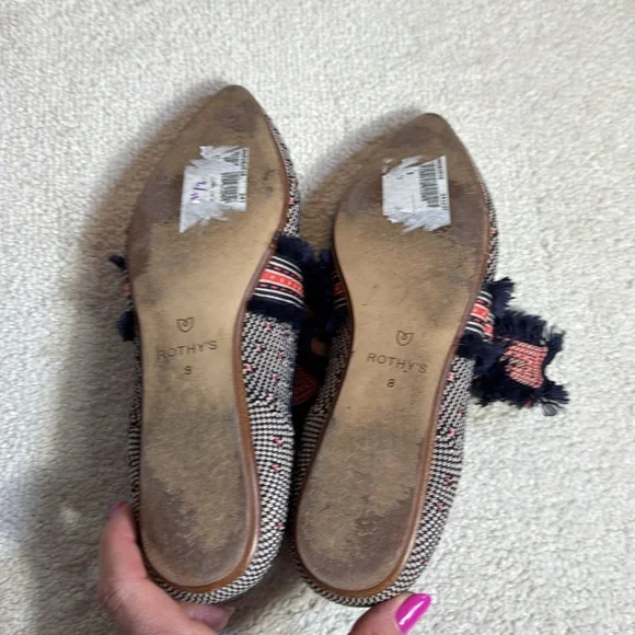 Rothy's Mary Jane Flats Coral Dot 8 - Picture 6 of 9